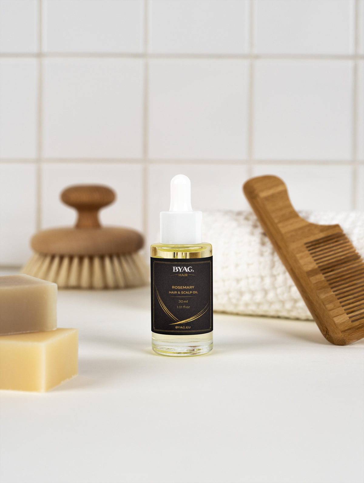 BYAG. Herren Rosmarin Haar- und Kopfhautöl – Produktbild 6